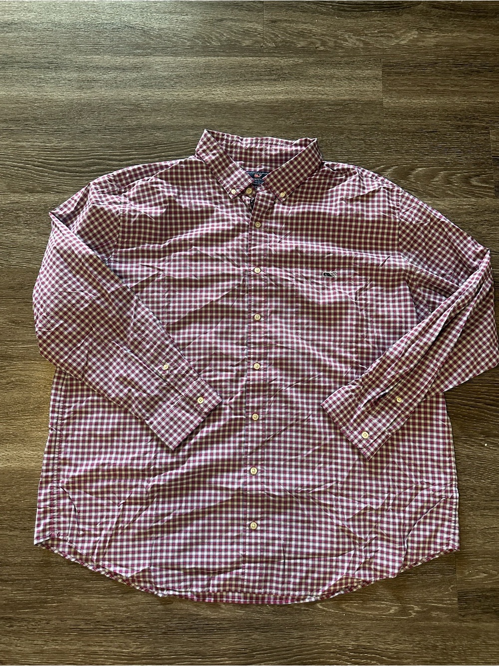 Vineyard Vines Performance Tucker Plaid Nylon/Spandex Button-Down 2XB Men’s